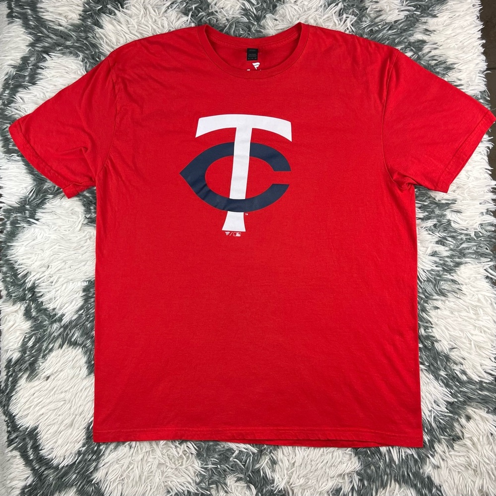 Fanatics Men’s Red Minnesota Twins MLB Baseball T-shirt Size XL